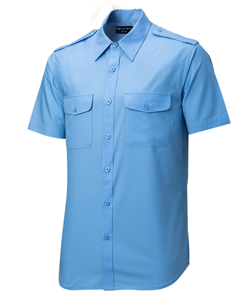 K-01 TR모스린 셔츠(반팔:블루)